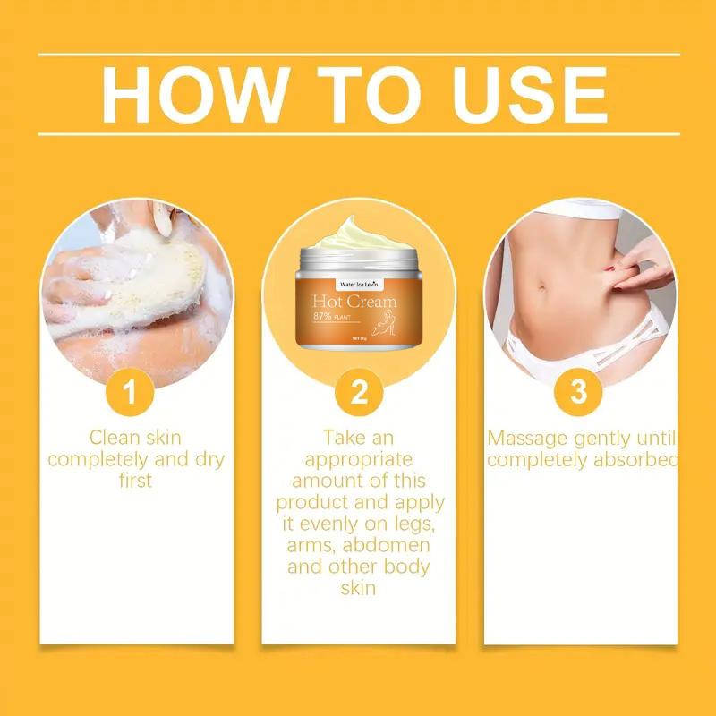 Product Introduction of 1pc Water Ice Levin Hot Cream - 100g Hypoallergenic Body Firming & Toning Cream With 87% Plant Extracts For Enhanced Sweating, Elasticity & Abdominal Tone - Ideal For Post-Workout Recovery & Skin Firming Cosmetic 0