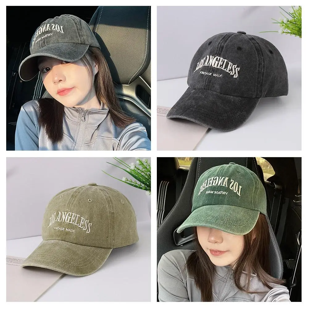 Mũ Bóng Chày Nam, Phong Cách Chà Sần Thêu Chữ, Chống Nắng, Thích Hợp Cho Các Hoạt Động Ngoài Trời, Y1Z1