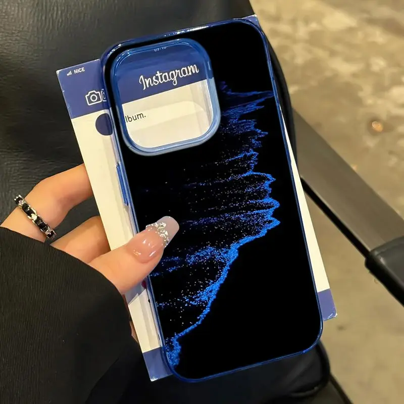 Blue Waves Compatible with Apple 16/15 Pro Max Phone Case iPhone 13 Creative 12/11