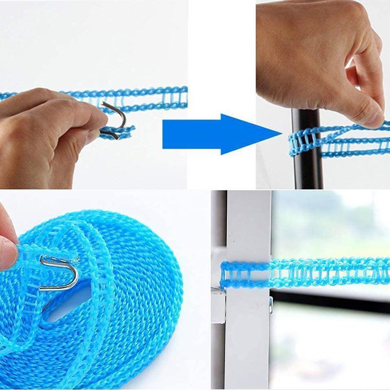 5M Washing Line, Nylon Washing Line, Outdoor Washing Line, Camping Washing Line, Exterior Washing Line FüR Indoor- Und Outdoor-CampingbüGel, 2