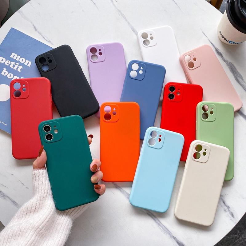  Vỏ điện thoại silicon vuông sang trọng cho Samsung Galaxy S10 M10 A7 A10 A50 A50S A750 A750F J330 J415 J530 J730 J3 J4 J5 J6 J7 J3 Pro Plus Prime 2018 vỏ kẹo mềm mỏng 