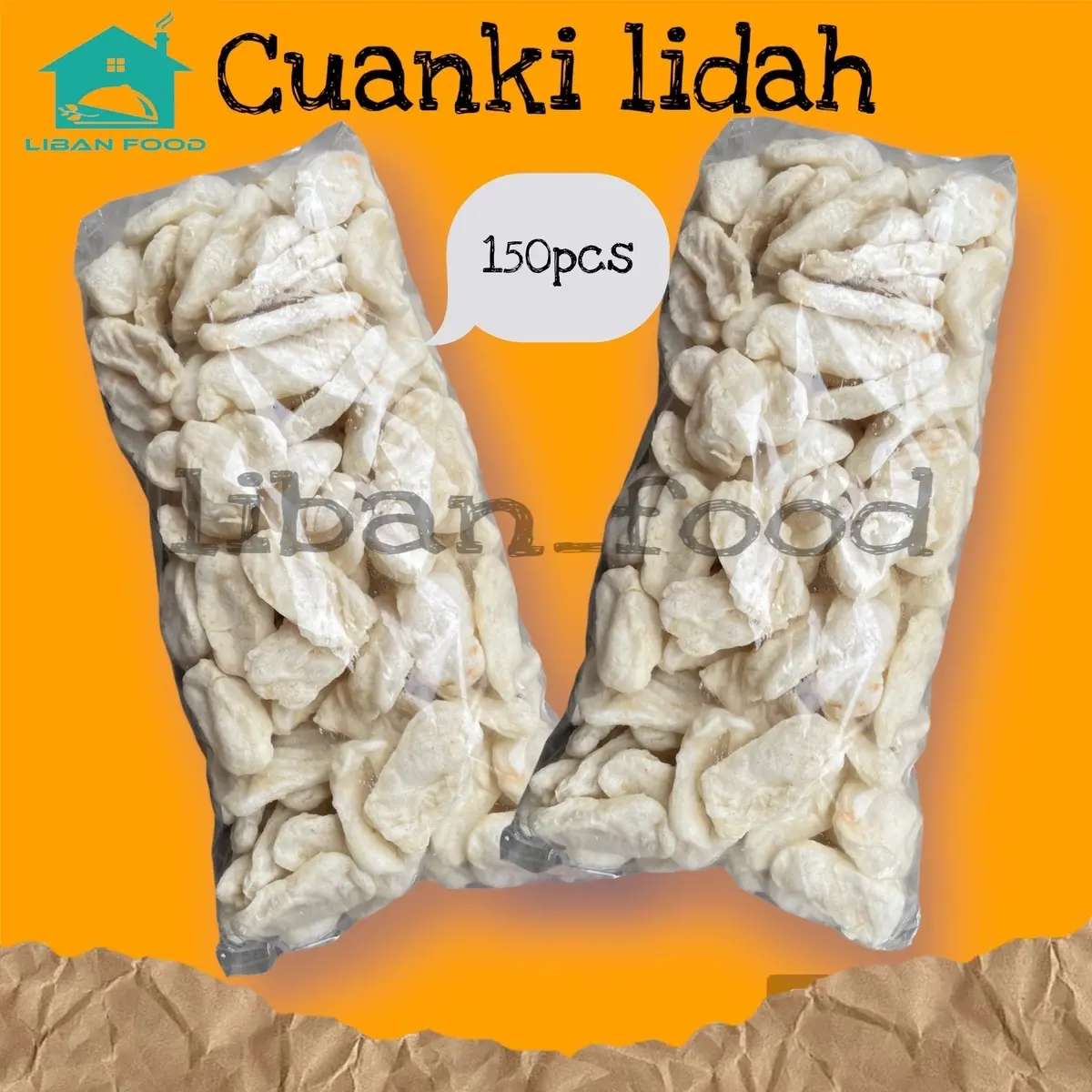 CUANKI LIDAH ISI 150 PCS LIBAN FOOD PACKING DUS+BUBLE