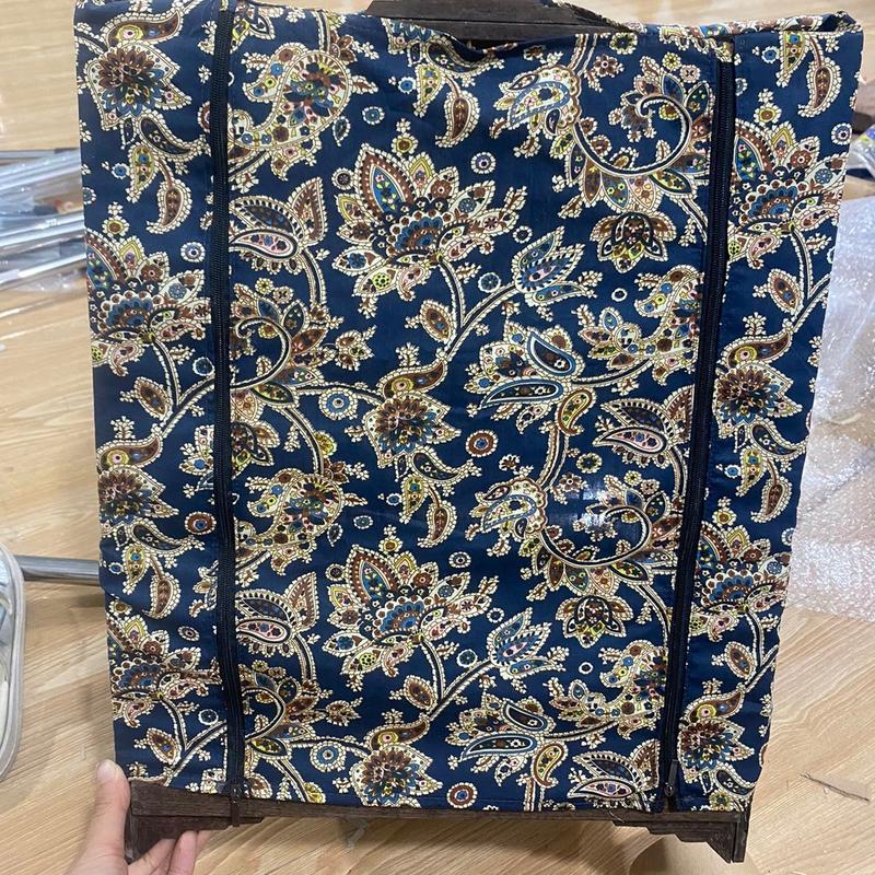 Áo vải dubai hoa văn đen cho lồng vuông,thái,sing chim chào mào