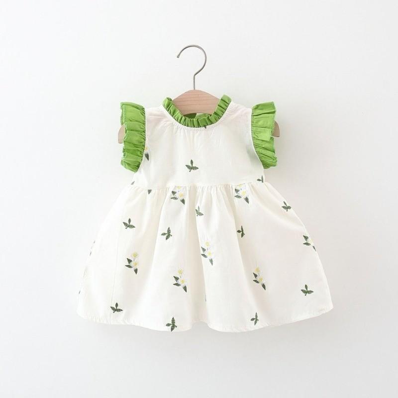 Product Introduction of Baby Girls' Spring and Summer Cotton Princess Skirt Fragmented Flower Thin Skirt 13