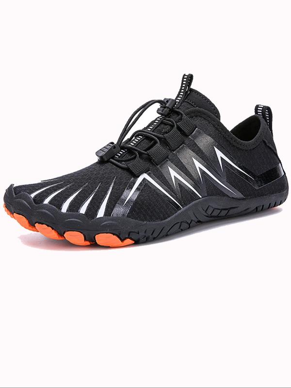 1 Pair Women's Lightweight Breathable Water Shoes, Geometric Pattern Patchwork Design Outdoor Activities Shoes for Hiking, Fishing, Surfing, Swimming, Summer 2024 Trendy Shoes for Women 0