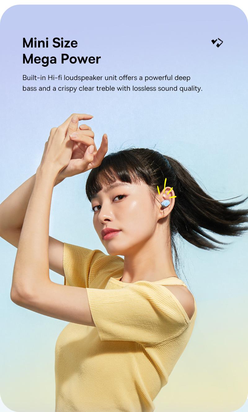 Product Introduction of Baseus Bowie pw02 TWS 5.3 Bluetooth earbuds smart noise reduction in-ear headset built-in microphone touch control true wireless earphone strong Bass Audio earphones 7