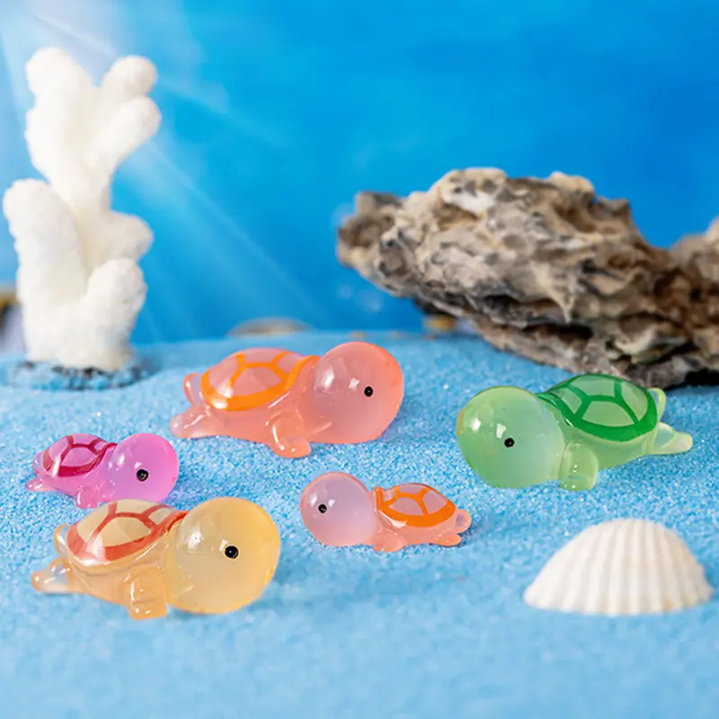 Bồ Hóng Cảnh Quan, Chất Liệu Resin, Đồ Trang Trí Bể Cá Trong Vườn Thủ Công, Phụ Kiện Tự Làm, Mini, Phát Sáng, Thiết Kế Hoạt Hình Dễ Thương, Trang Trí Nội Thất 3