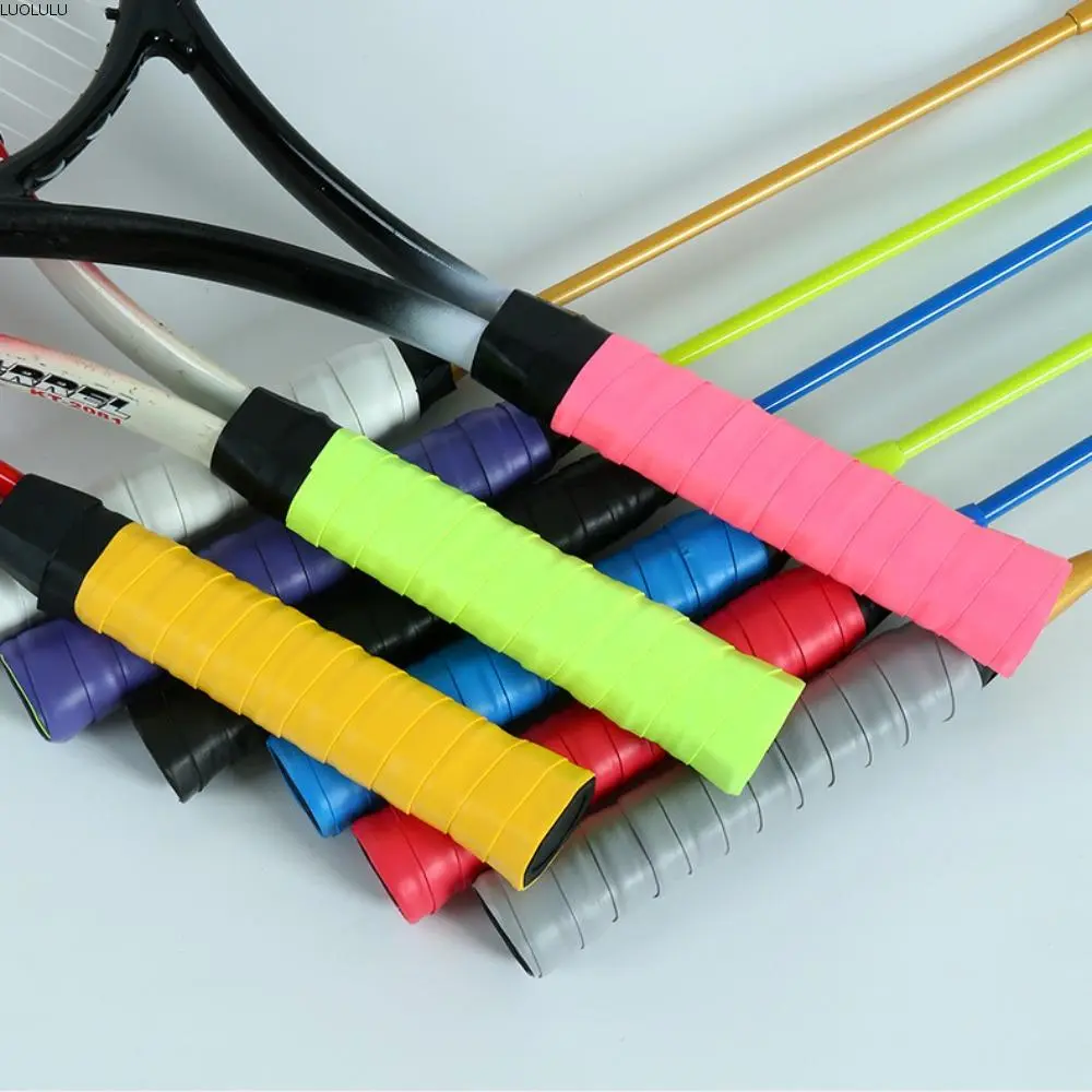LUOLULU Colorful Shock Absorption Sticky Tennis Racket Over Grip Anti-slip Sweatband Sport Fishing Rods Sweat Band Grip Tape Accessory Anti Slip Tennis Racket Sweatband Tennis Overgrips