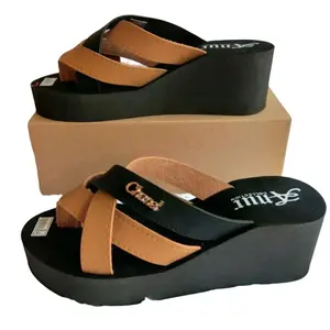Sendal Wedges Wanita Terbaru Heels  - Barang Ready