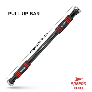 SPEEDS Pull Up Bar Chin Up Bar Doorway Alat Bantu Pull Up Pintu Serbaguna Portabel Outdoor Portable 013-4