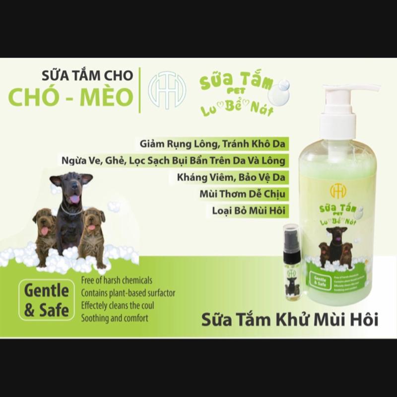 Sữa tắm trị ve khử mùi pet LU BỂ NÁT