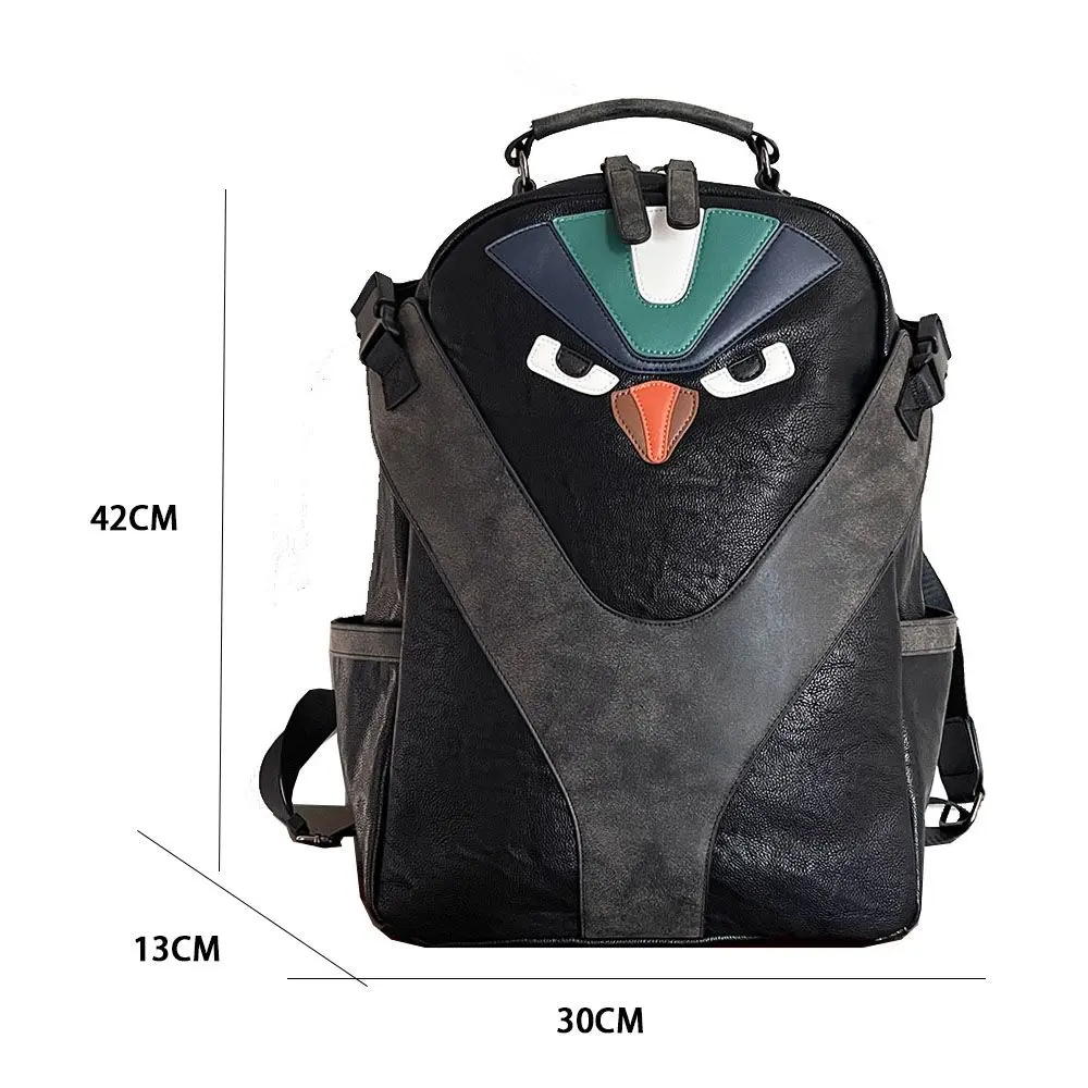 Genuine Leather Backpack Men's Backpack Fashion Trend College Students Bag Soft Leather Leisure Laptop Large Capacity Travel Bag