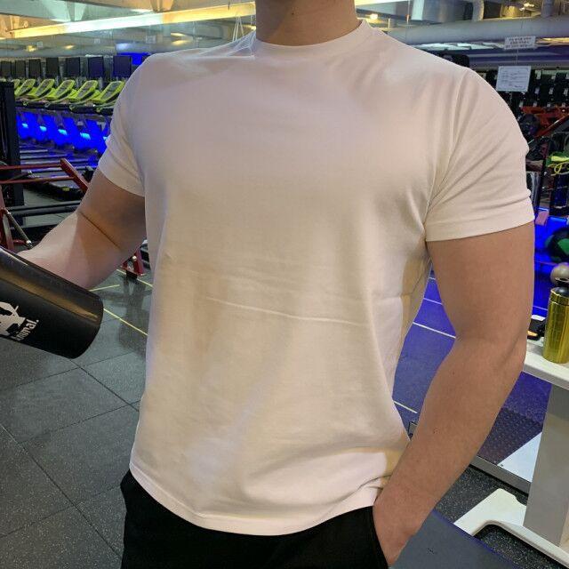Summer Men's Light Board Sports round Neck Short Sleeve Sports Leisure Fitness Running Training Quick-Drying T-shirt Factory Direct Sales 1