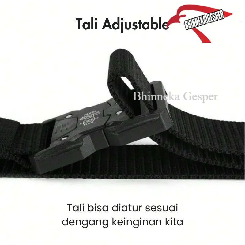Ikat Pinggang Pria Anti Xray Tali Canvas Nilon Non-Metal Gesper Sabuk Cowok Tactical Military Belt T140 Hitam Hijau Laki Biru Coklat 6