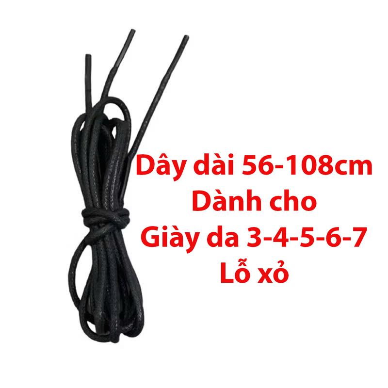 1 đôi dây giày sáp tròn dành cho giày da nam và nữ mã DAY01
