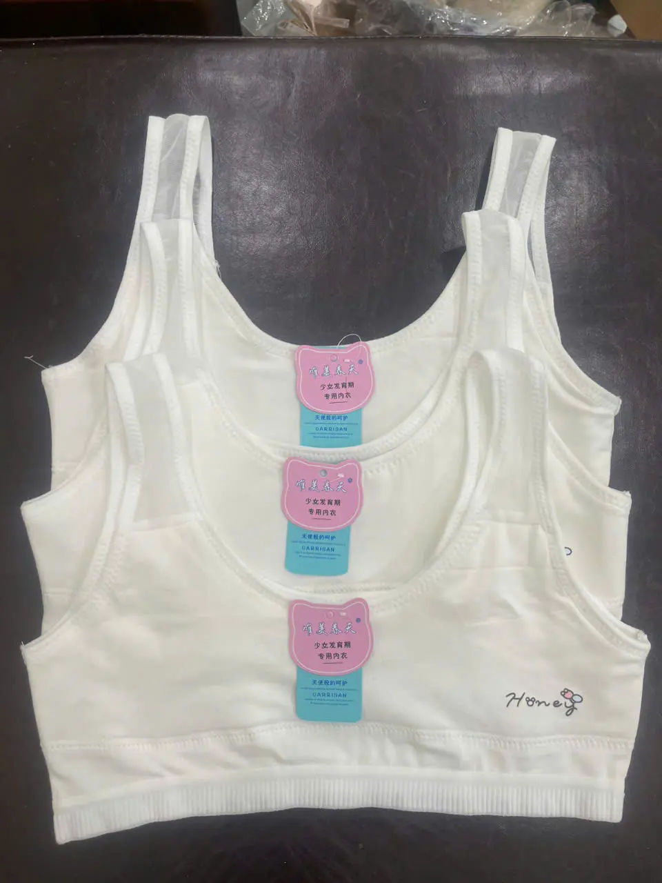 Combo 3 Áo lá học sinh cáp 1, 2  - áo lót nữ HONEY (có tách lẻ 1 áo) quây ngang A15 chất cotton mềm mại thấm hút tốt Women Voi Nhung