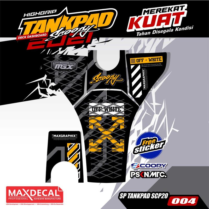 Tankpad Scoopy New 2021 2022 2023 Pelindung Dashboard Scoopy Deckpad Scoopy 2023 (body protektor deck pad cover) Kendaraan Motor Motorcycle 3