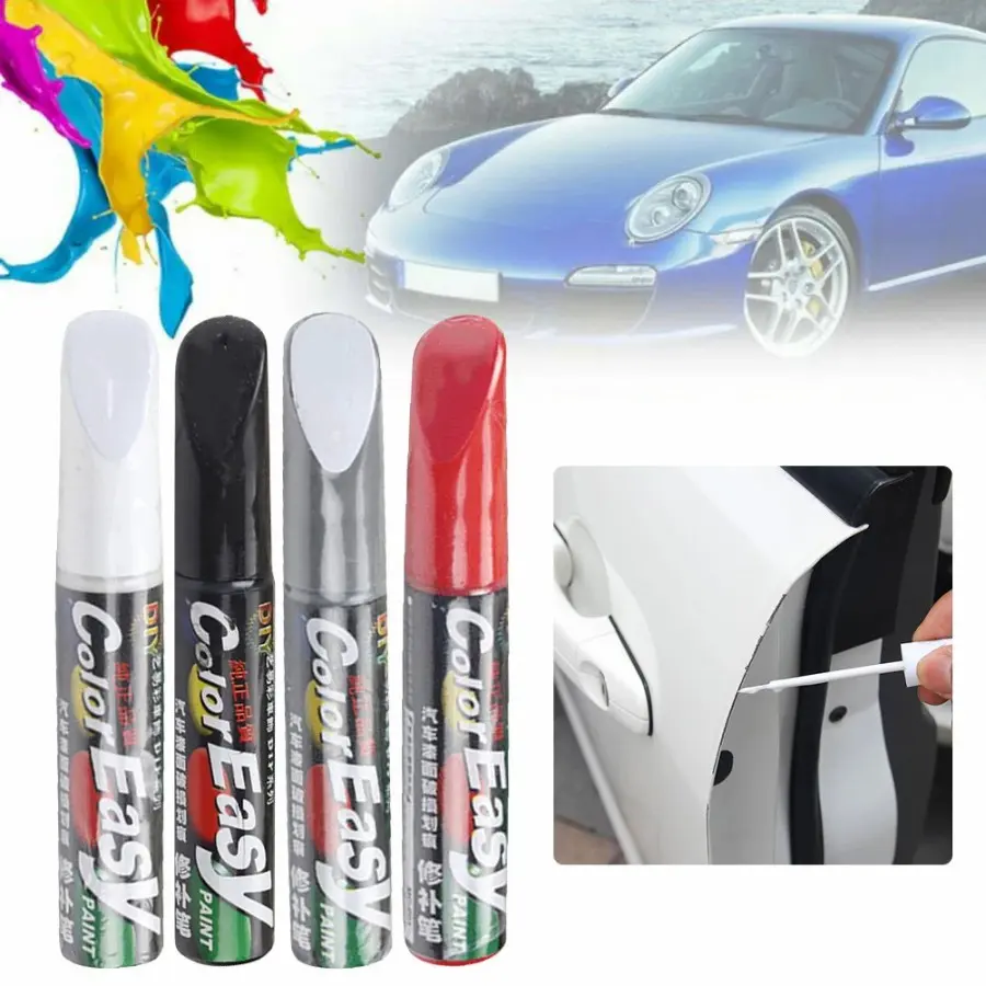Color Easy Pen Spidol Cat Penghilang Baret Lecet Gores Goresan Tabrakan Senggol Body Bodi Mobil Sepeda Motor / Cairan Cet Pewarna Poles Koreksi Baret Body Warna Hitam Abu Merah Putih Lengkap Termurah Supplier Murah Spidol Penutup Baret Perawatan Kendaraan