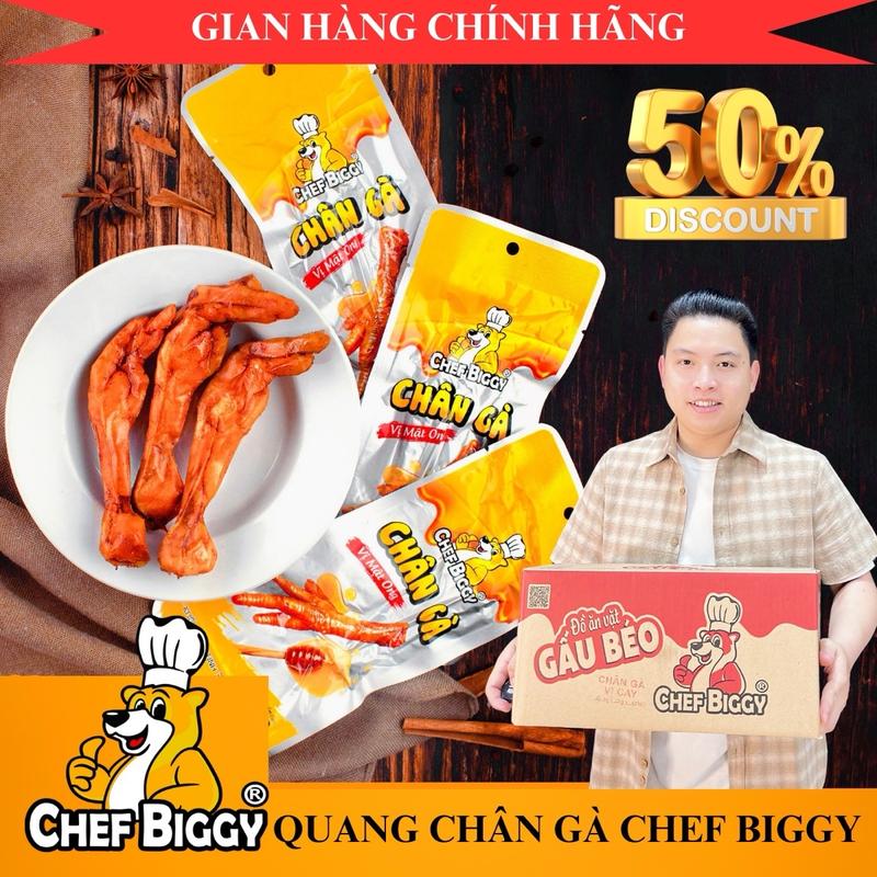 (30g) Chân Gà CHEF BIGGY loại 30 gram vị cay, mật ong, phô mai, BBQ chính hãng 30g Chua