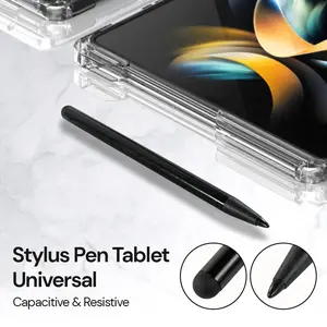 Binmer Stylus Pen Tablet Capacitive and Resistive Universal 2in1 - TD0213 - Black