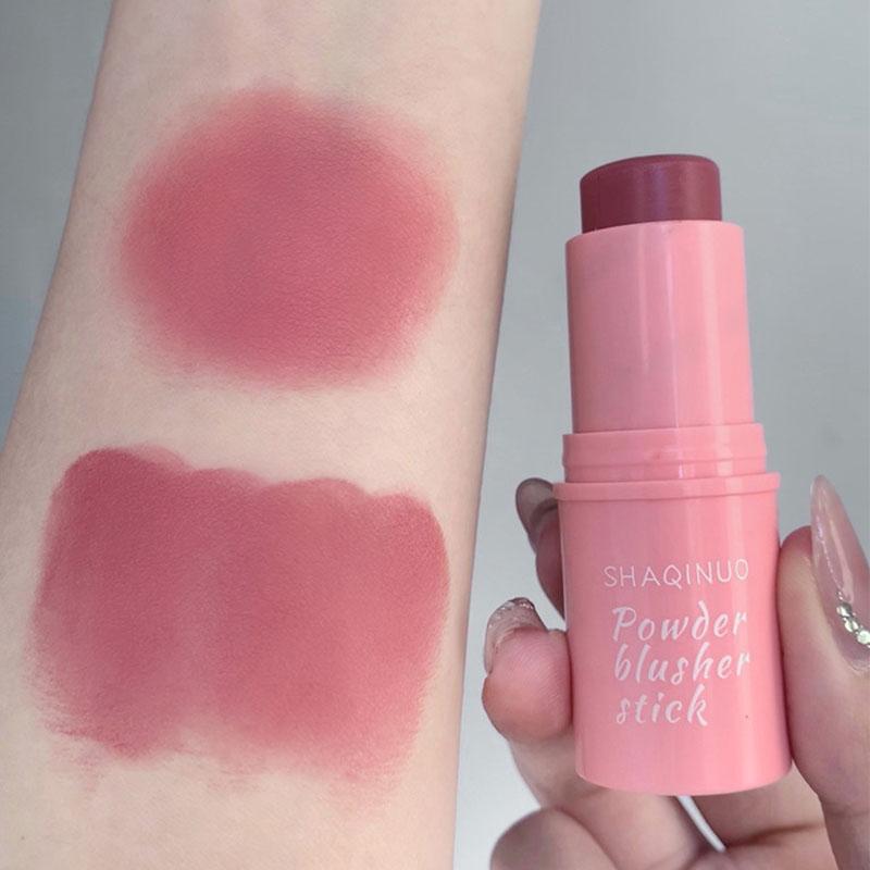 Product Introduction of Natural Cheek Blush Stick Moisturizing Blusher Balm Blush Waterproof Sticks Peach Nourish Contour Eyeshadow Rouge Blush Makeup 9