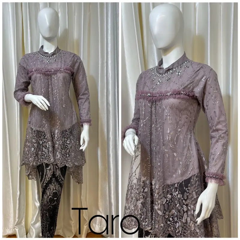 Kebaya Modern Baby Doll Payet Polos 3