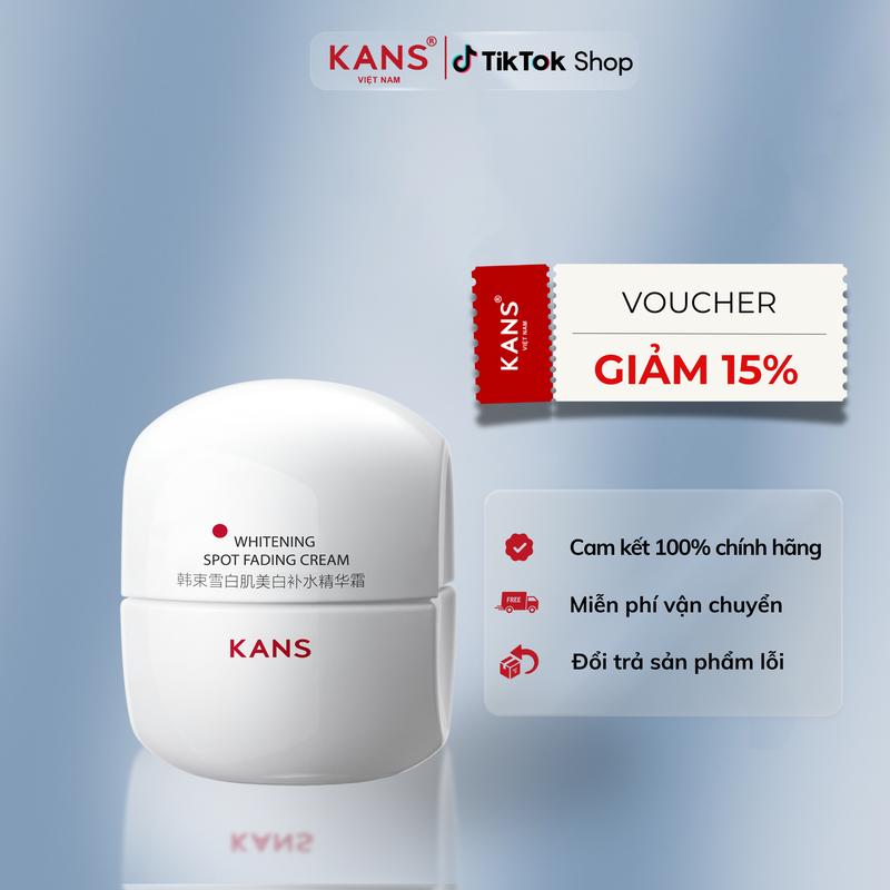 Kem dưỡng da KANS Trắng - Whitening Spot Fading Cream (White) - Hỗ Trợ Cải Thiện  Làn Da - Phù Hợp Nhiều Loại Da - Skincare Làm Đẹp Da Dưỡng Ẩm Da