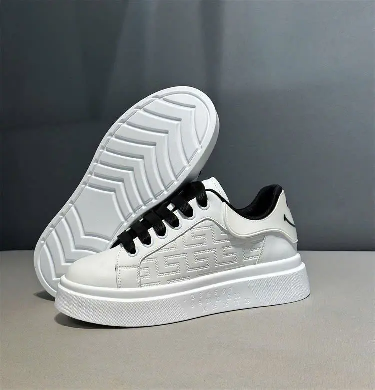Giày Nam Màu Trắng - Giày Sneaker Kiểu Dáng Trẻ Trung LDW-303, Mẫu Mới Hot Trend 2025 Shoes Cao Su Đế Bằng không có khỏe mạnh 7