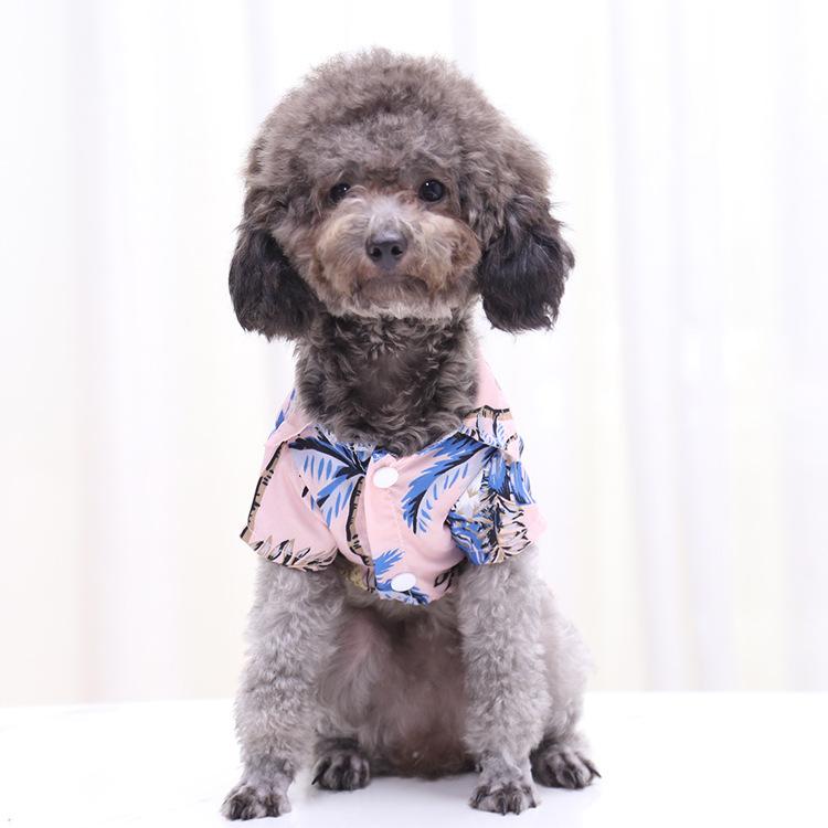 Product Introduction of Baju-T Musim Panas untuk Haiwan Peliharaan, Gaya Hawaii, Rekaan Bunga, Pakaian Anjing, Bernafas dan Sejuk, Sesuai untuk Pantai, Baju Anak Anjing, Pakaian Kucing Anjing Peliharaan baju  kucing baju  kucing 24