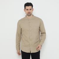 Gambar Platini Kemeja Pria Koko Shanghai Panjang Katun Oxford Beige 22069 - Beige, S dari Platini Official Store Kota Administrasi Jakarta Utara 1 Tokopedia