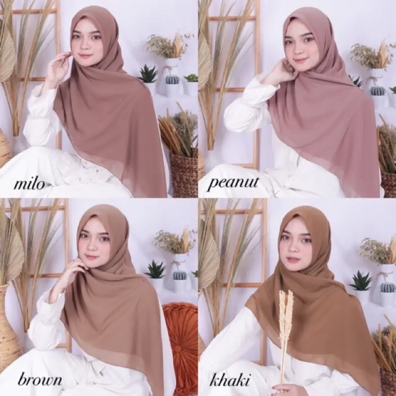 JILBAB BELLA SQUARE PERSEGI PREMIUM (COD) | Mudah terbentuk dan anti sobek Hijau Dark Maroon Navy Merah Brown Biru Army mesin dicuci violet