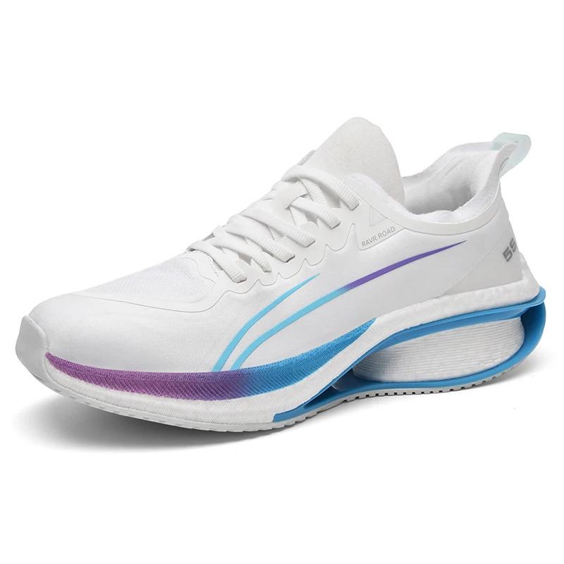 Personalize tênis esportivos casuais da moda masculina com design de placa de carbono, sola oca, tênis de corrida e caminhada para mulheres, treinamento de corredor_voghion.com