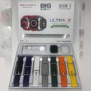 Jam Tangan Pintar, T800ULtra2, Set Kotak Hadiah 7-dalam-1, Penggantian Berbilang Tali, Skrin HD 2.01 inci, Pelbagai Fungsi, Fesyen, Sesuai untuk Pelajar dan Kanak-kanak