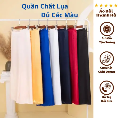 Quần Lụa, Quần Áo Dài Nũ ( Đủ Các Màu) Dáng Dài Nữ Women