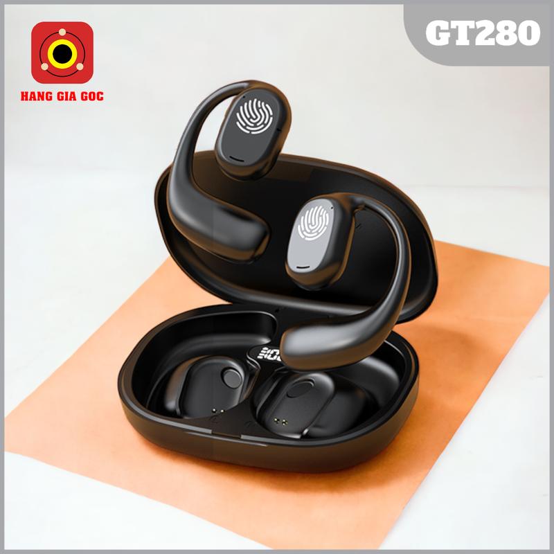 Tai nghe Bluetooth GT280 - GT27 Treo Vành Tai, Không Rơi, Hạn Chế Ồn, Chống Nước, Hộp Sạc Pin Trâu, Hỗ Trợ Micro To Rõ Nhét Tai Nghe Nhạc Earphone