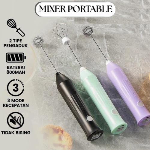Mixer Electric Whisks Hand Blender Tangan Pengaduk kopi Milk Shop  Tokopedia - Main Image