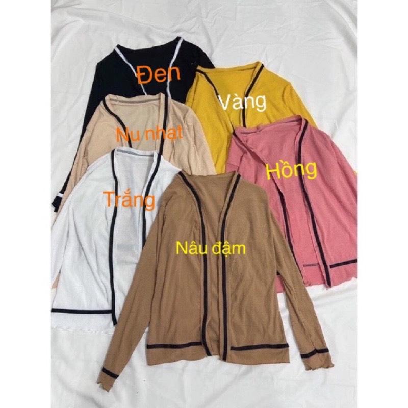 Áo KHOÁC CARDIGAN mỏng, áo KHOÁC mỏng đi biển, đi du lịch Nữ Thun Women Top Jacket Jean 6