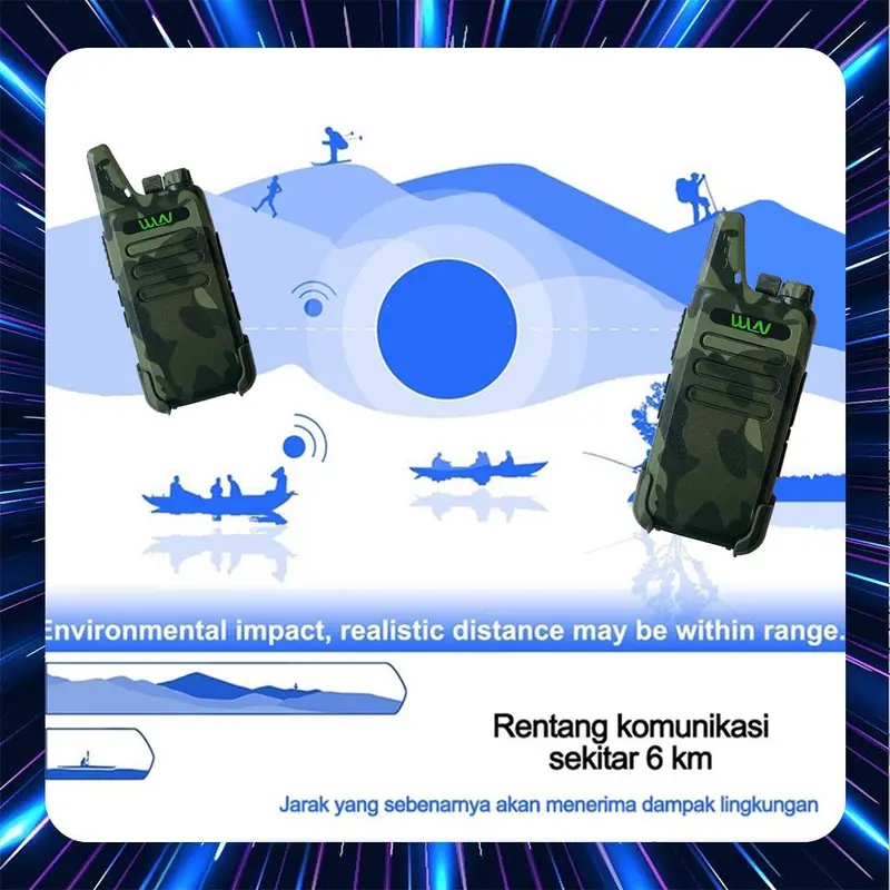 WLN Walkie Talkie Full Set UHF KD C1 7 Hari Garansi | Two Way Radio Handy Talky Talkie HT KDC1 6