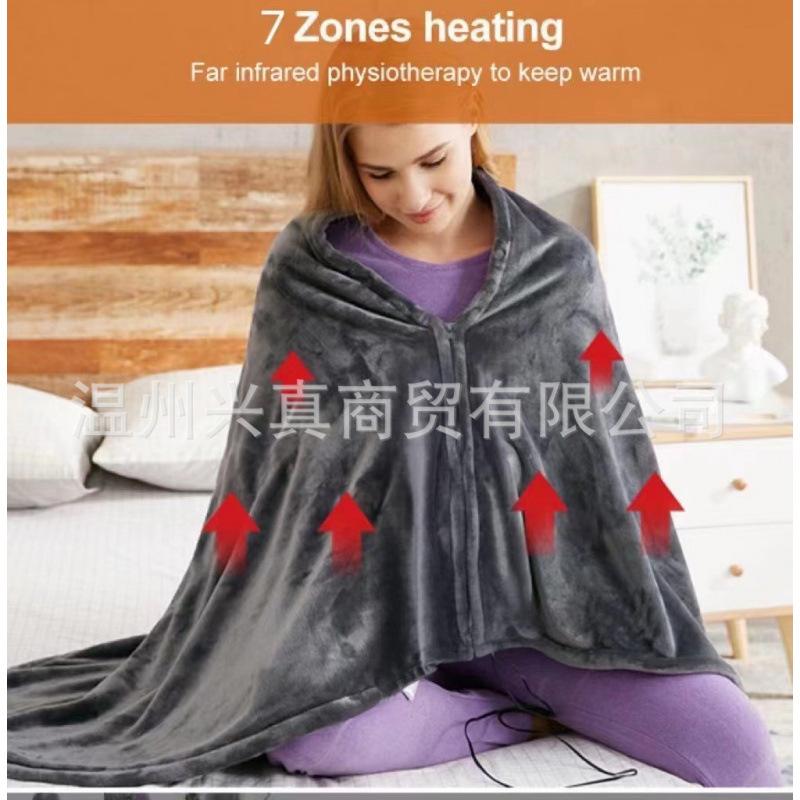 Heating Heating Shawl Electric Blanket USB Charging Blanket Warm Body Cold-Proof Warm Waist Support Winter Cover Leg 2