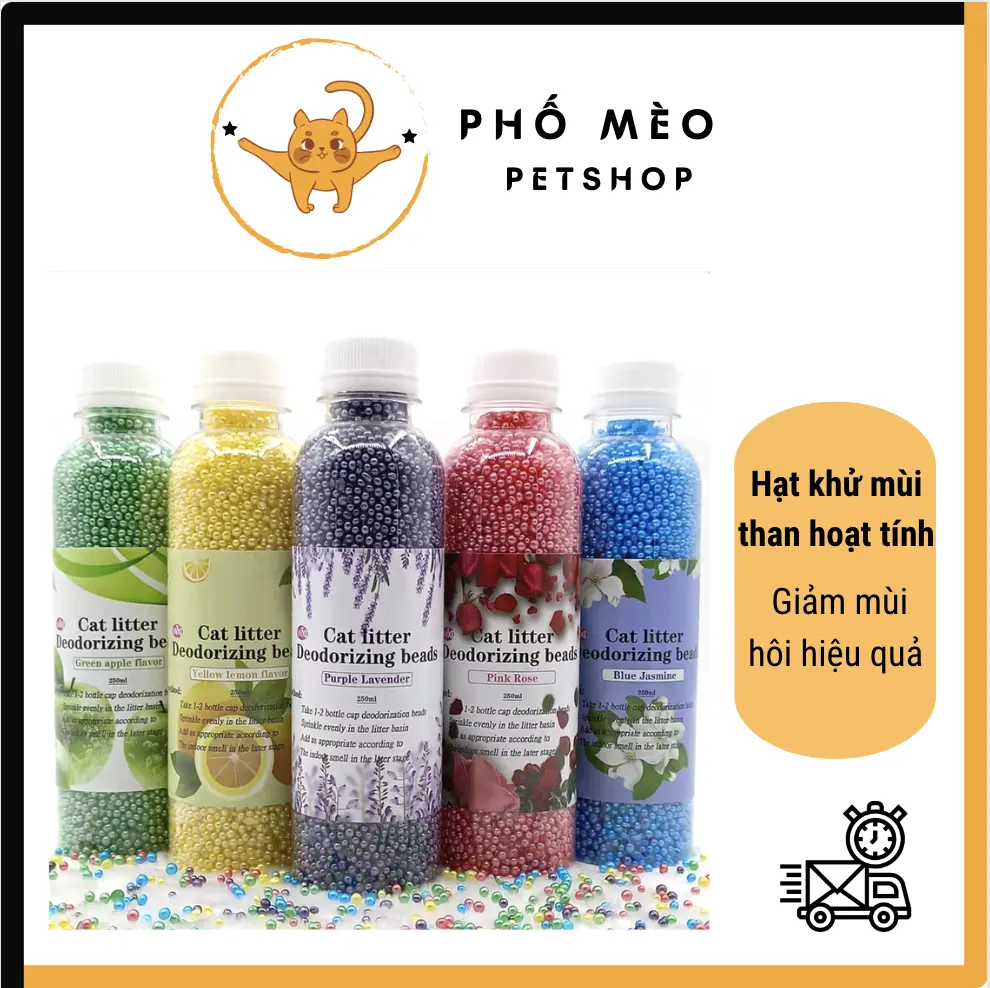 Hạt khử mùi than hoạt tính dành cho cát mèo