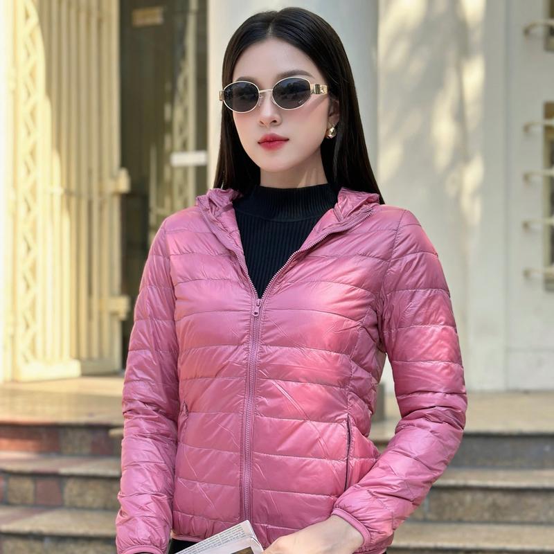 Áo Khoác Gió Lông Vũ UK Fashion Công Sở Nữ Thanh Lịch, Thoải Mái Vải Mềm Mại UKFAK2410006