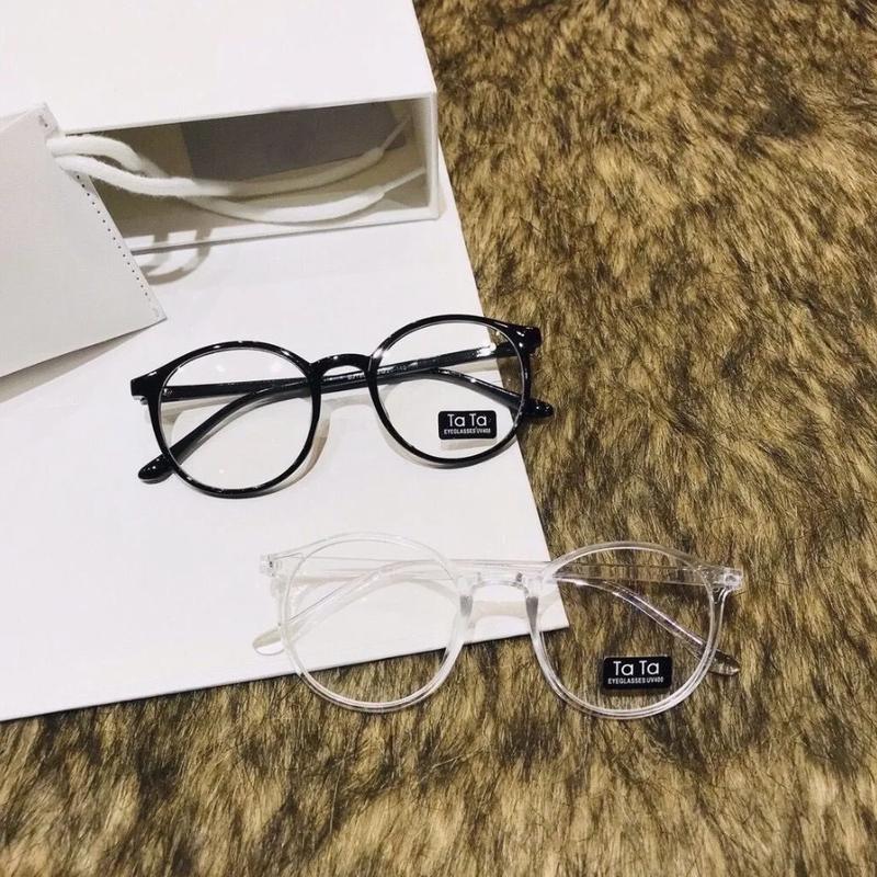 Kính giả cận thời trang nam nữ gọng tròn mắt mèo - Mắt Kính