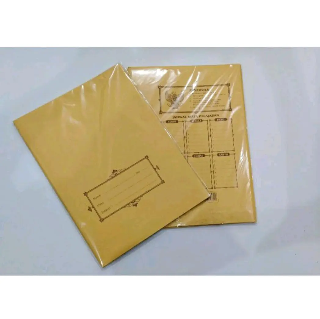 Sampul Buku Coklat Quarto ( 1 pak )