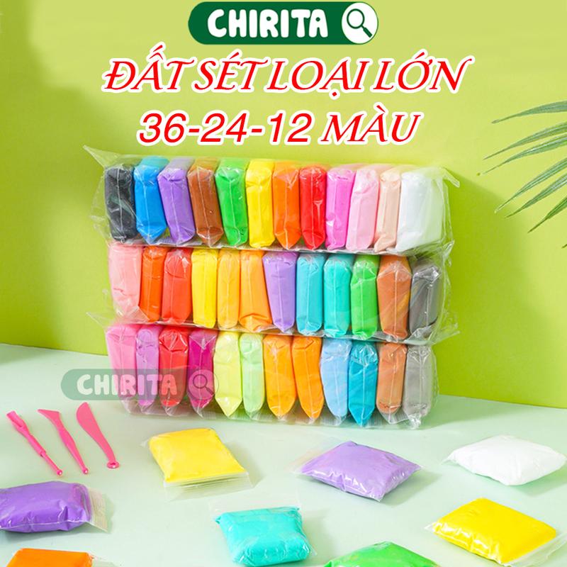 Đất Sét Tự Khô 36 Màu 24 12 Màu Màu Trắng Đồ Chơi Chirita