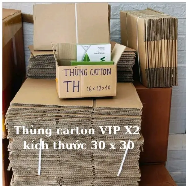 ( mã 30 ) thùng cát tông đóng hàng TH  kích thước 16 x 12 x 10