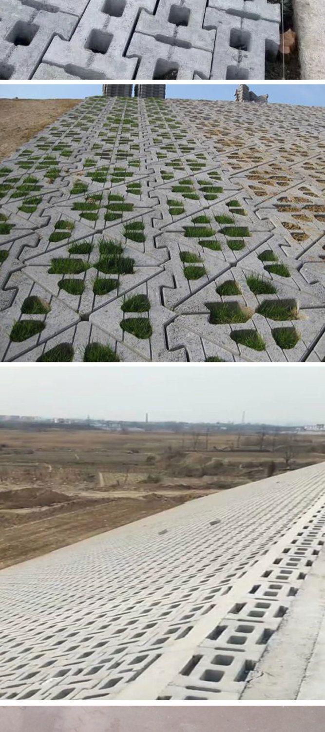 Product Introduction of River Chain Type Slope Protection Brick Mold Self-Locking Cement Block Template Interlocking Brick Assembly Type Ecological Retaining Wall 8