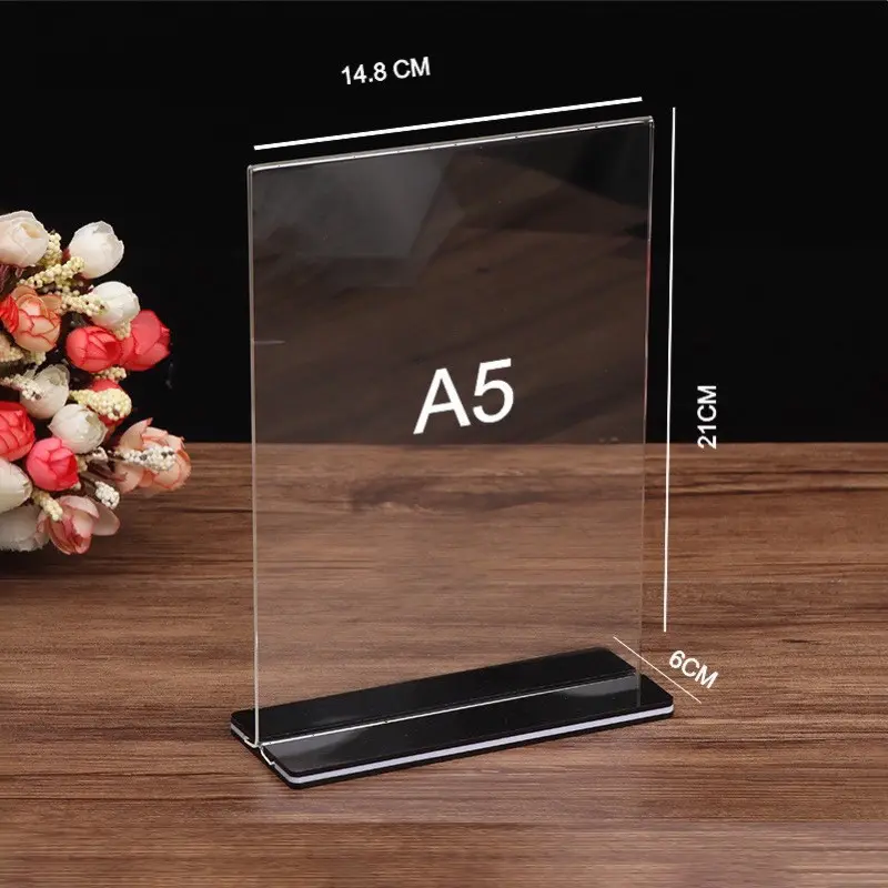 Kệ Menu Mica A4, A5, A6, Để QR Code Bảng Mica Để Bàn, Menu mica để bàn 7