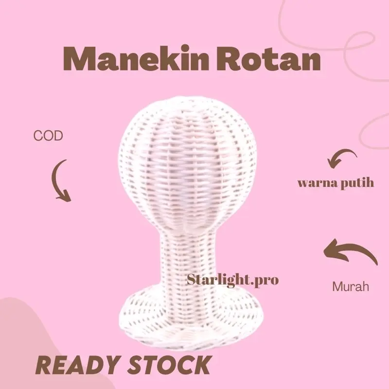 MANEKIN ROTAN , KEPALA MANEKIN, DISPLAY HIJAB 0