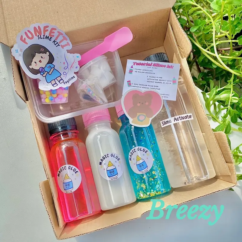 Slime kit funfetti murah | Slime instant variasi joy box 4