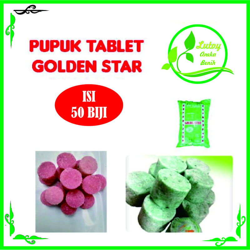 Pupuk npk tablet golden star isi 50 biji 0
